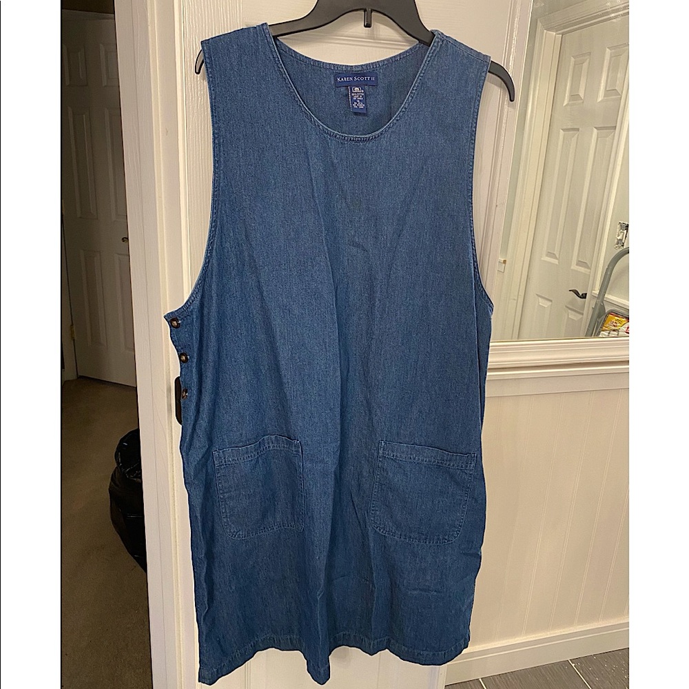 Sleeveless Karen Scott dress. worn maybe ONCE.